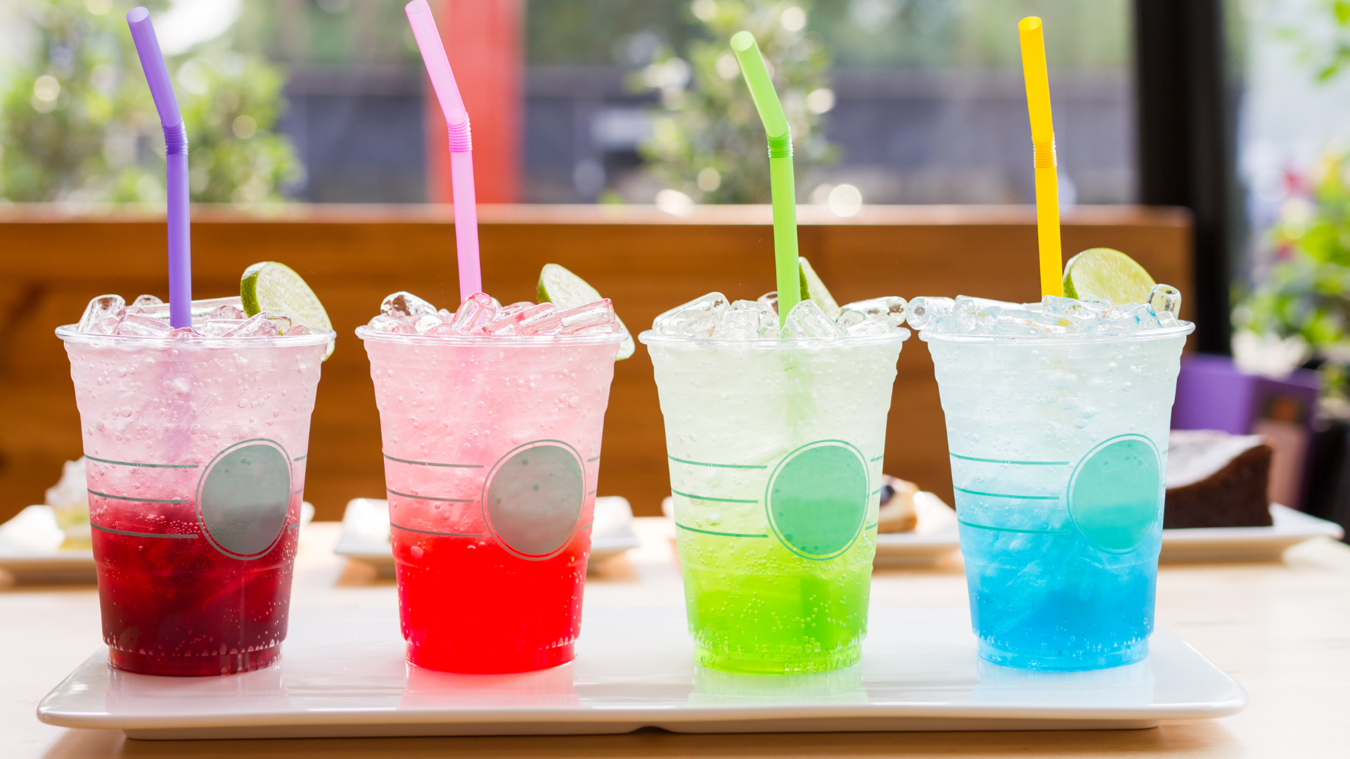 Colorful dirty sodas with customizable flavors promoting the Sweet Sips & Smiles Dirty Soda Bar event at Georgette's Grounds & Gifts in Maumee, Ohio.